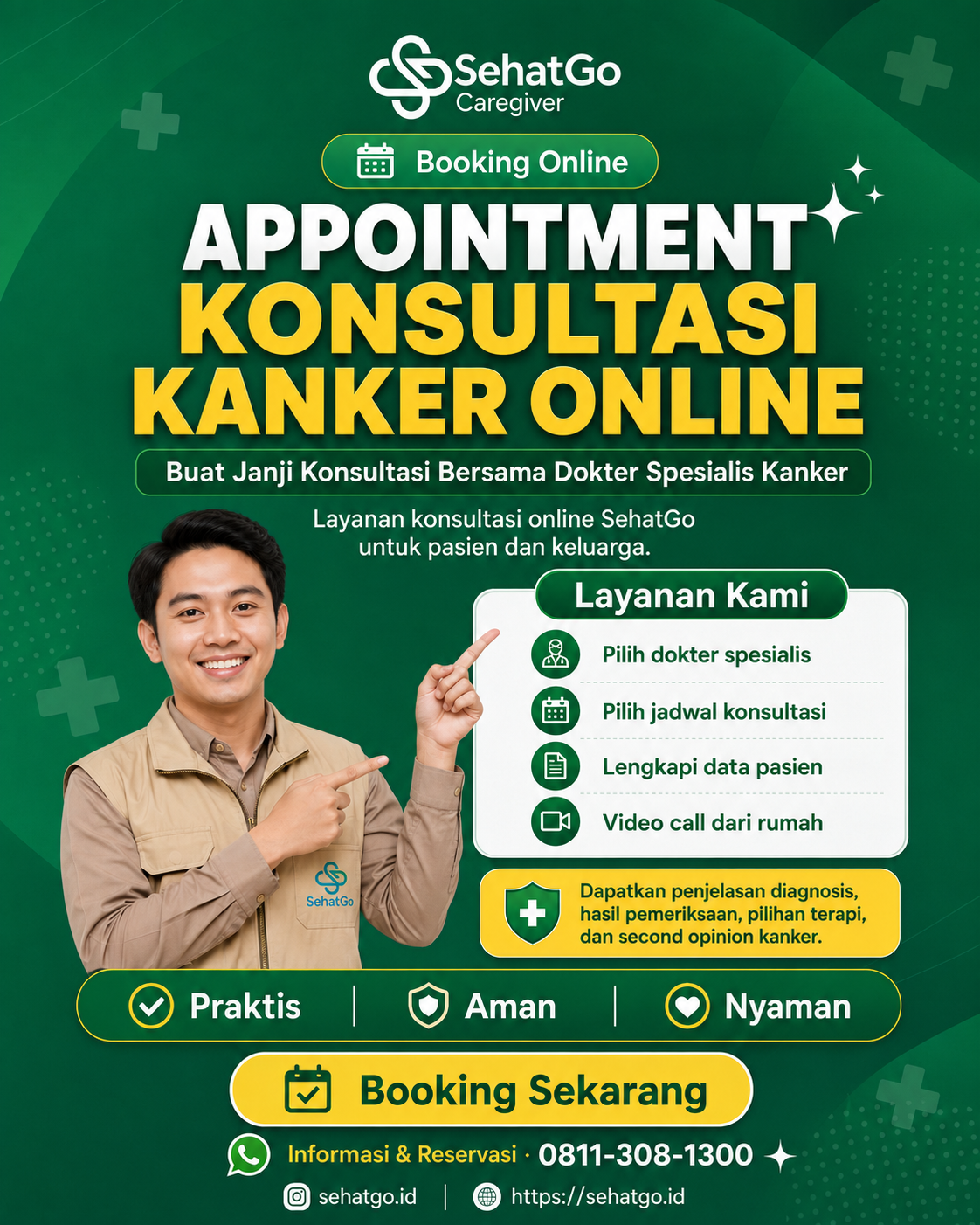 Appointment konsultasi kanker online SehatGo